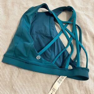 lululemon athletica Blue Strappy Sports Bra